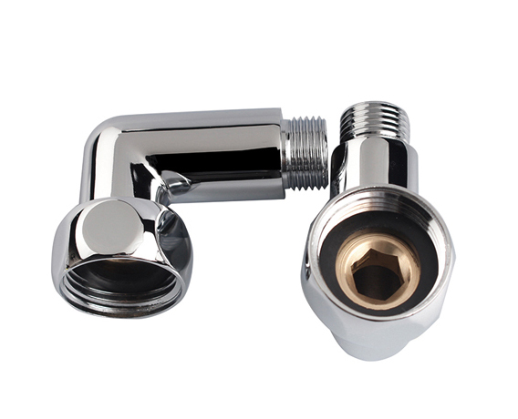 镀铬弯头毛巾加热器配件 BJ61003