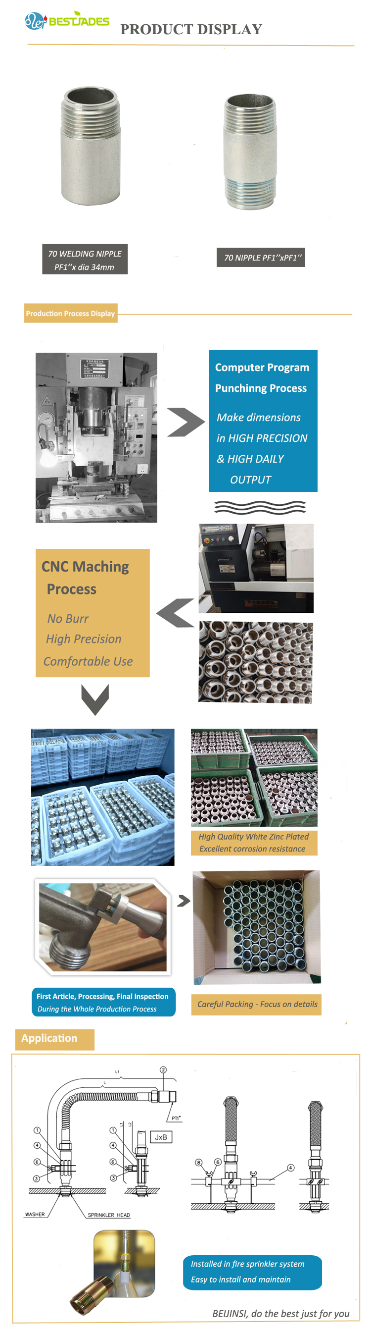 5500钢喷头接头图片